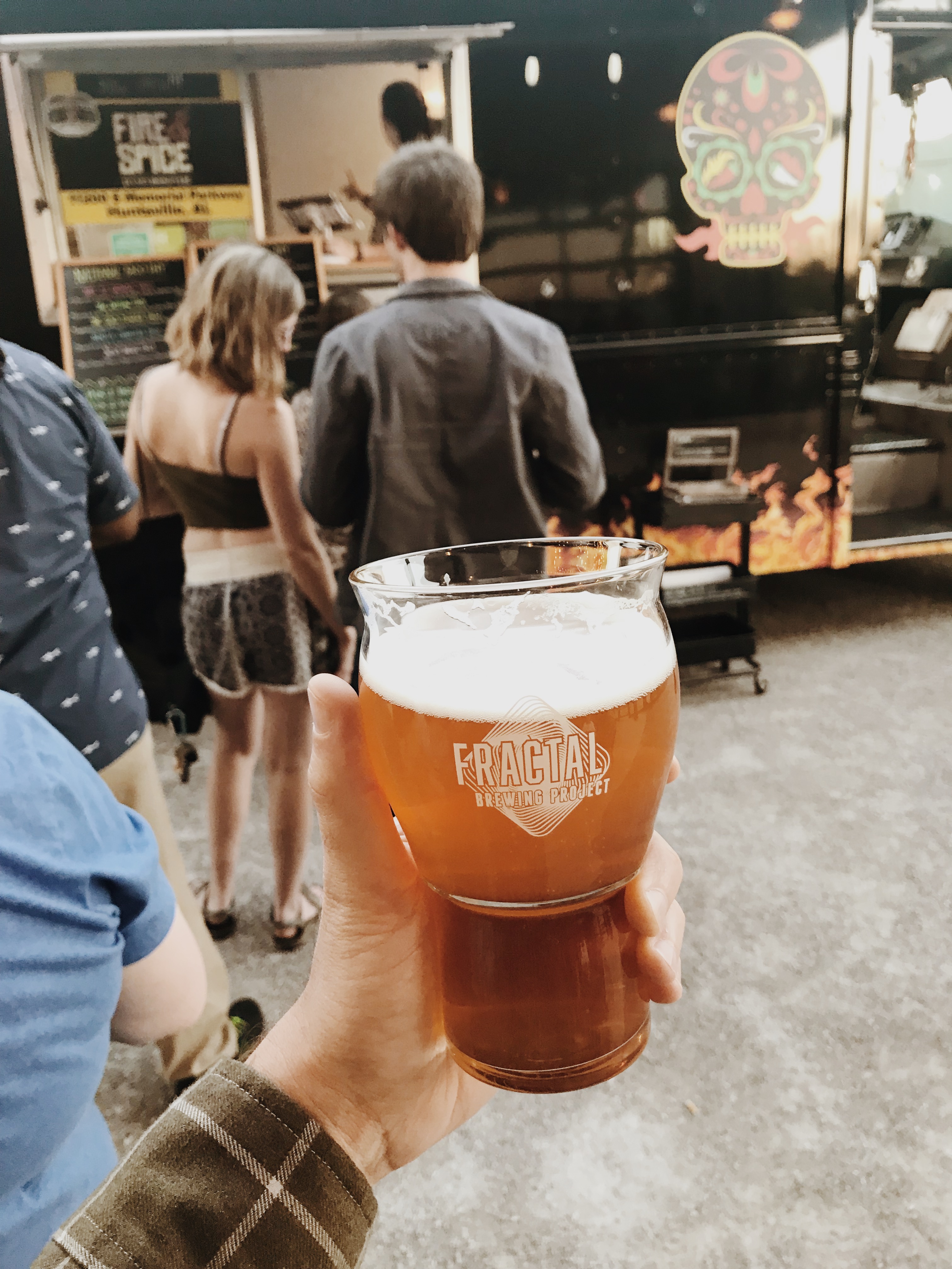 Beer and food truck from fractal brewing